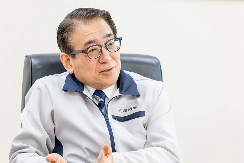 三和酒類 現・取締役 会長 下田雅彦（写真：三井公一）