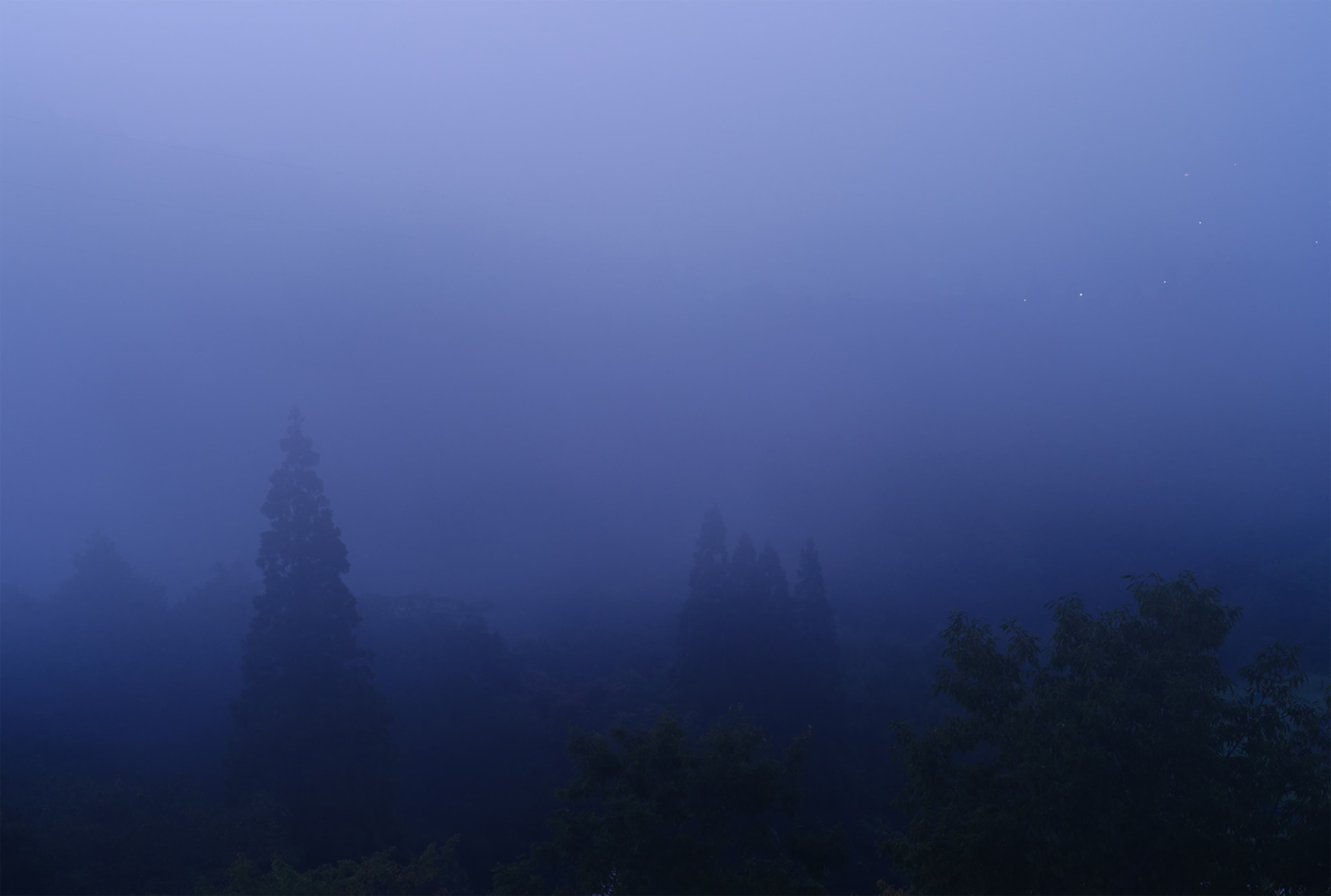 安心院町の朝霧