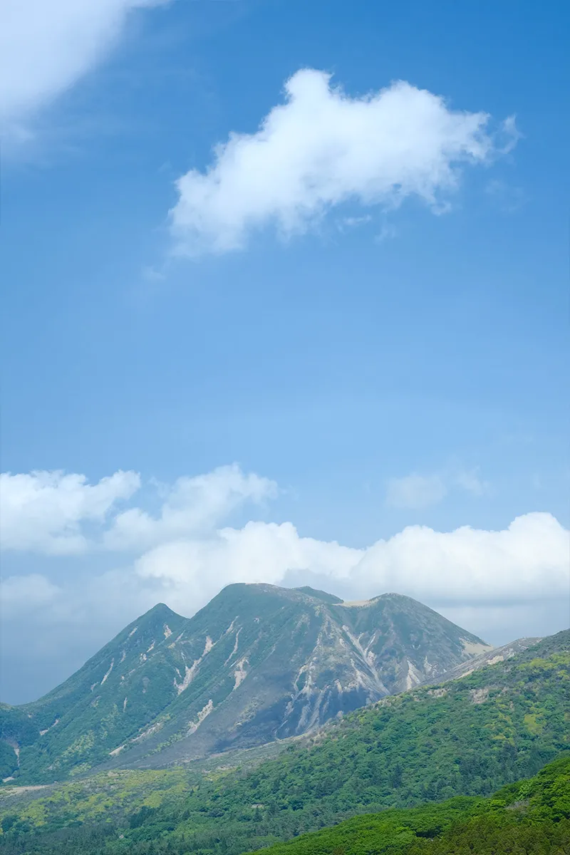 牧ノ戸峠付近からの眺望