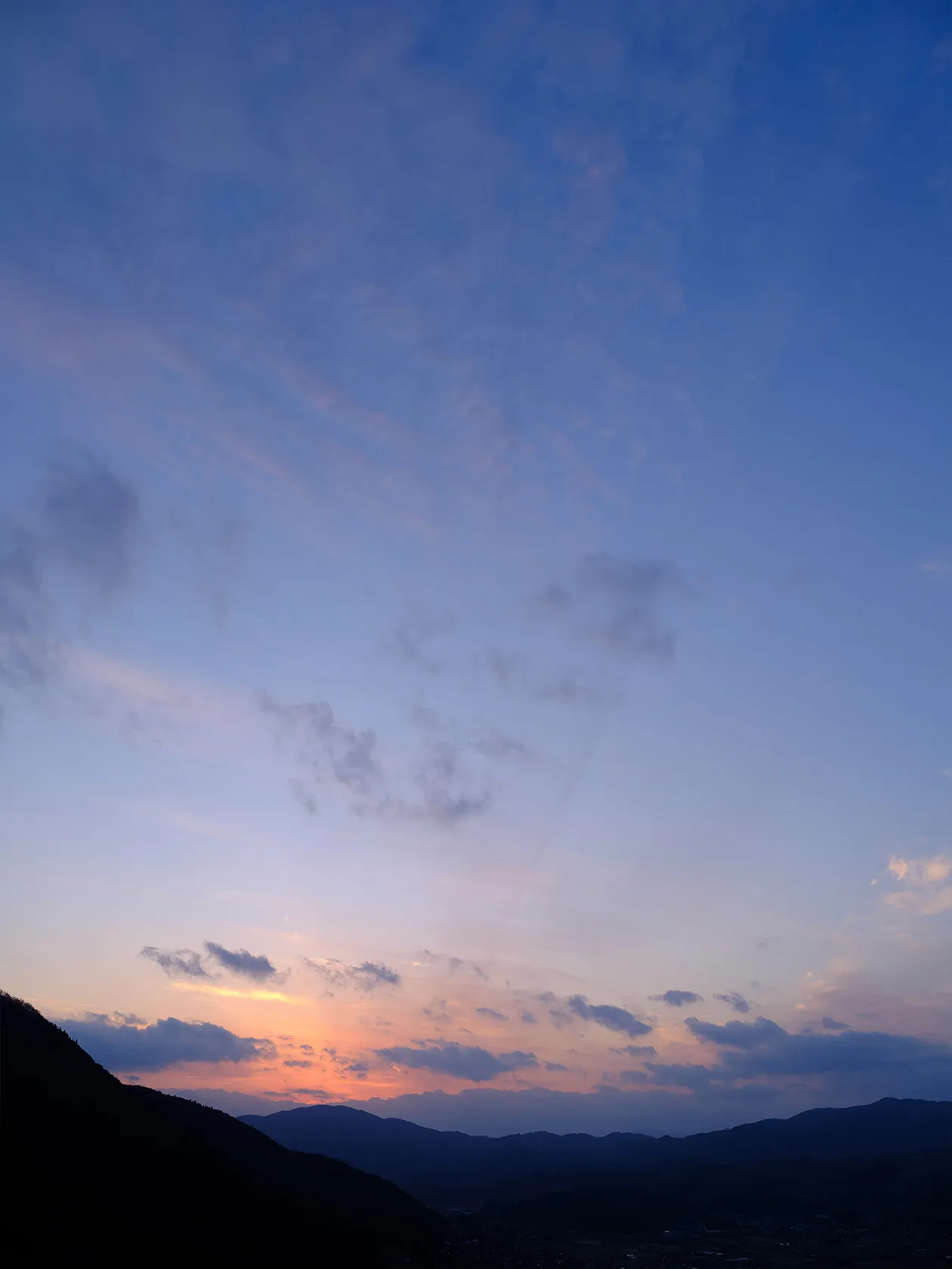 狭霧台（由布市湯布院町）の夕景