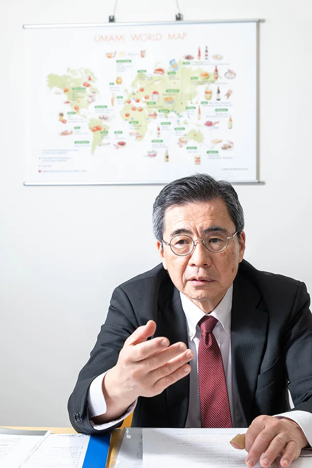 西村敏英（にしむら・としひで）先生（場所：特定非営利活動法人 うま味インフォメーションセンター）