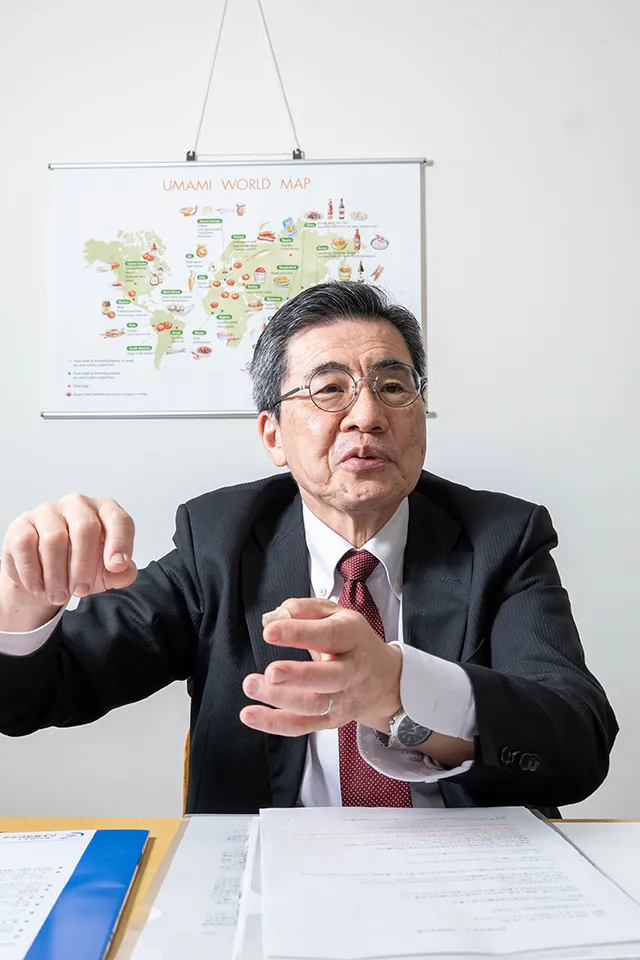 西村敏英（にしむら・としひで）先生（場所：特定非営利活動法人 うま味インフォメーションセンター）