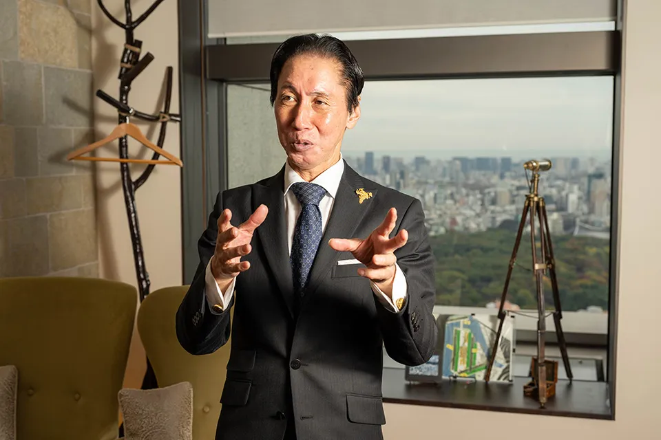 レストラン「一味真（いちみしん）」総支配人の小川貞夫（おがわ・さだお）さん