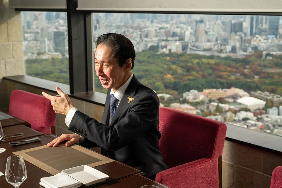 レストラン「一味真（いちみしん）」総支配人の小川貞夫（おがわ・さだお）さん