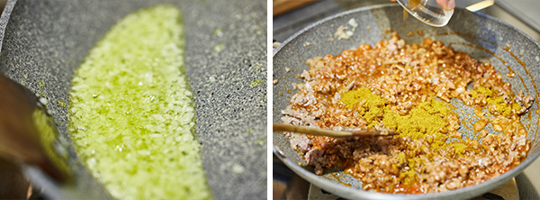 豆板醤の塩麹ドライカレーの作り方