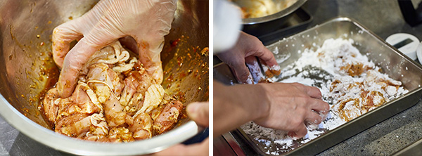 豆板醤ペッパーからあげの作り方