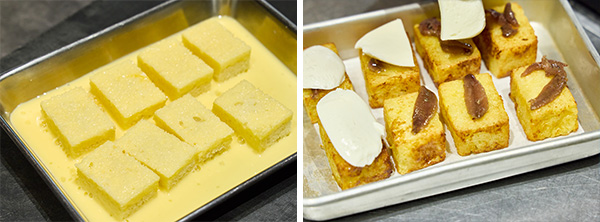 アンチョビのせフレンチトーストの作り方