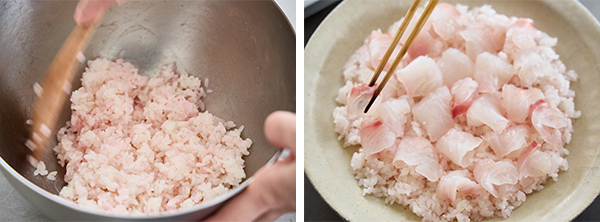 鯛の梅酢ちらし寿司の作り方