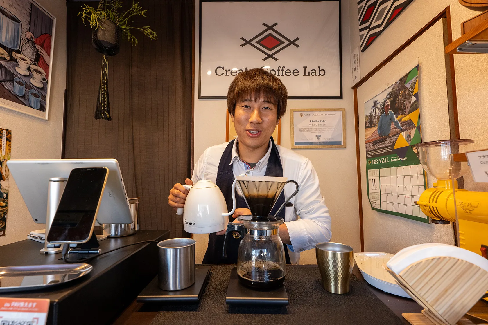 「クリエイトコーヒーラボ」店主 椎原渉